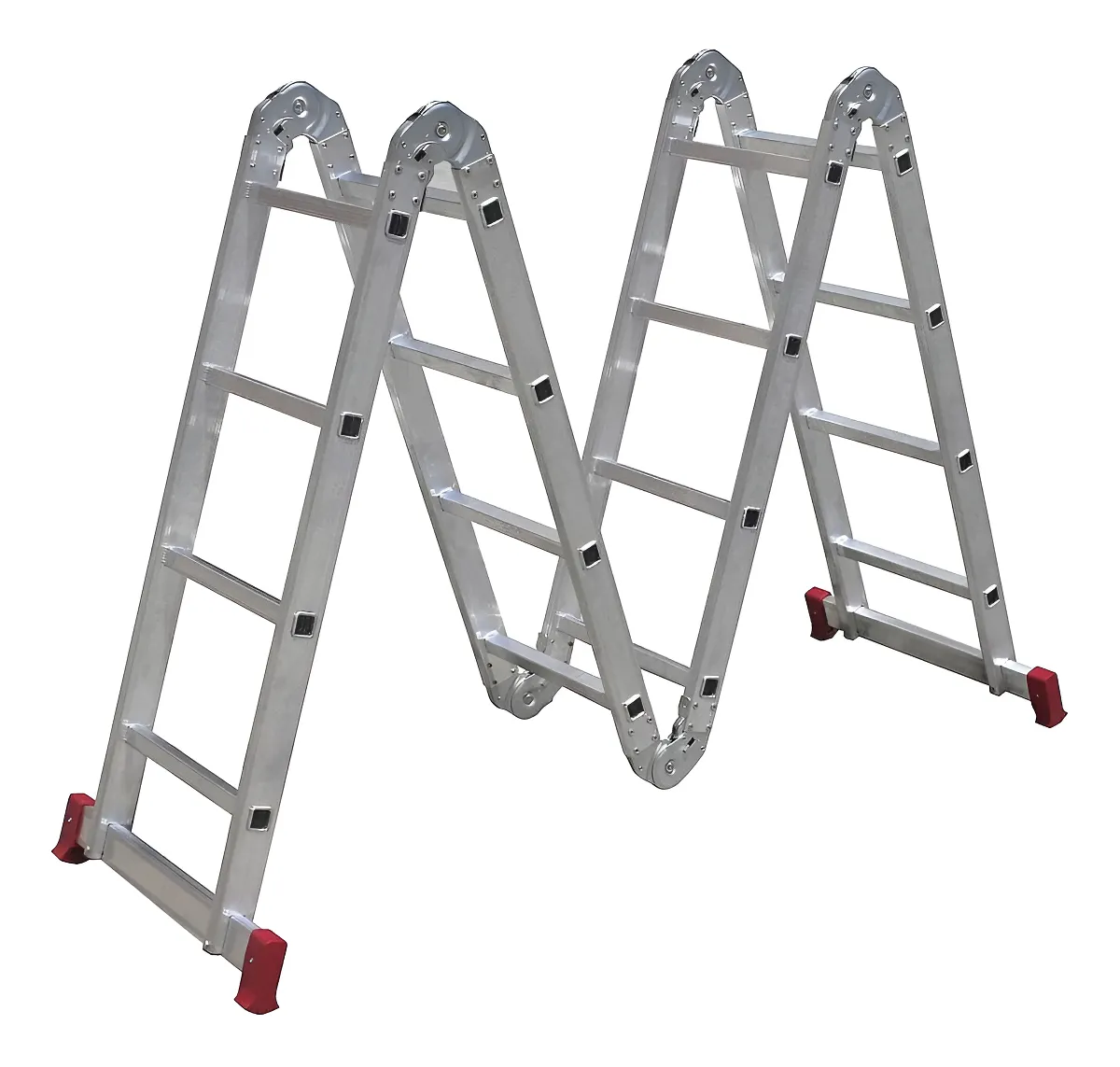 Escada Multifuncional de Alumínio 4x4 com 16 Degraus